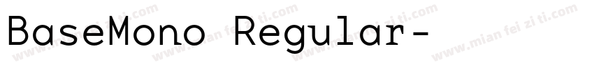 BaseMono Regular字体转换